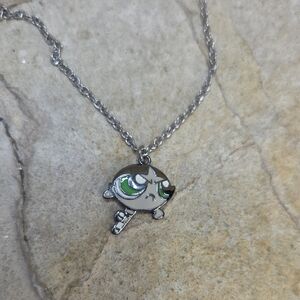 Cartoon Network Powepuff Girl Buttercup Character Necklace